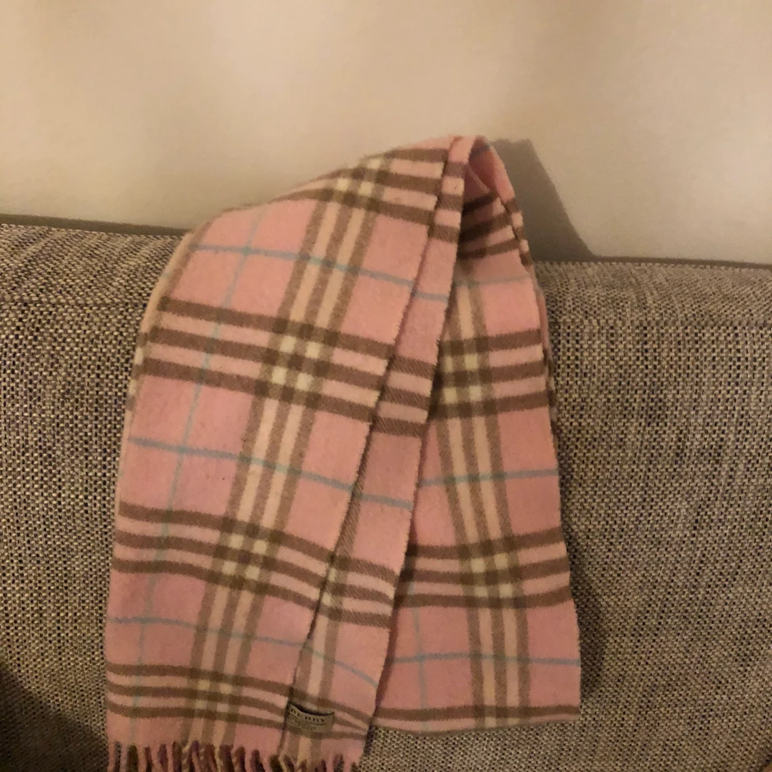 Wool Pink Burberry scarf  - 91
