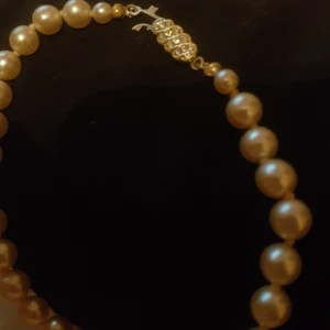 Antikt pärlhalsband - Antikt kort pärlhalsband 