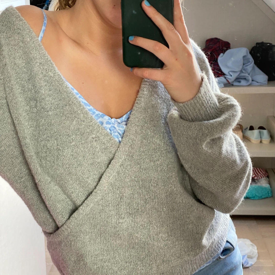 Söt stickad tröja😊🦋 - 90