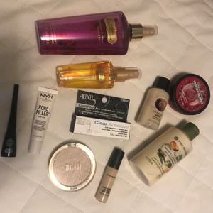 Olika smink/hudvårds produkter  - En hel del olika produkter som inte kommer till användning 🦋 köp gärna fler så blir det billigare, men går även köpa separat 🦋 skriv privat så blir vi överens om pris 🦋 (bild nr 2 är vad som finns kvar)