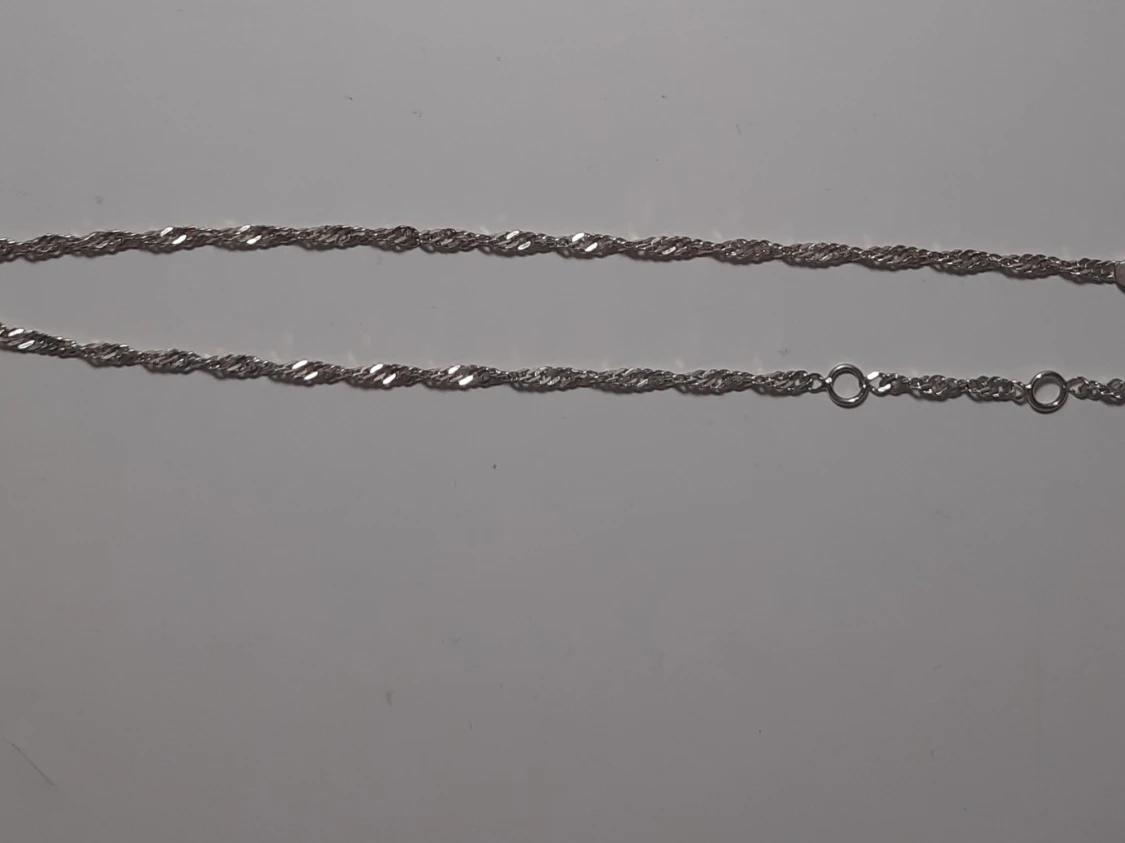 Fotlänk i silver från Glitter - 91