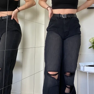 Svarta vida byxor - Feta byxor💜💜💜 300kr plus frakt, buda från 300:)