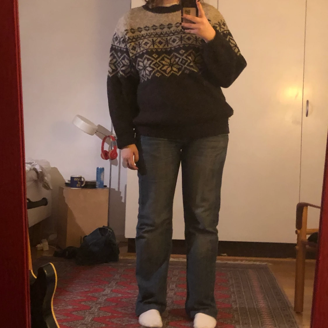 stickad vintage tröja