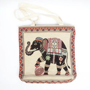  - väska med elefantmotiv(ny) 35×35cm