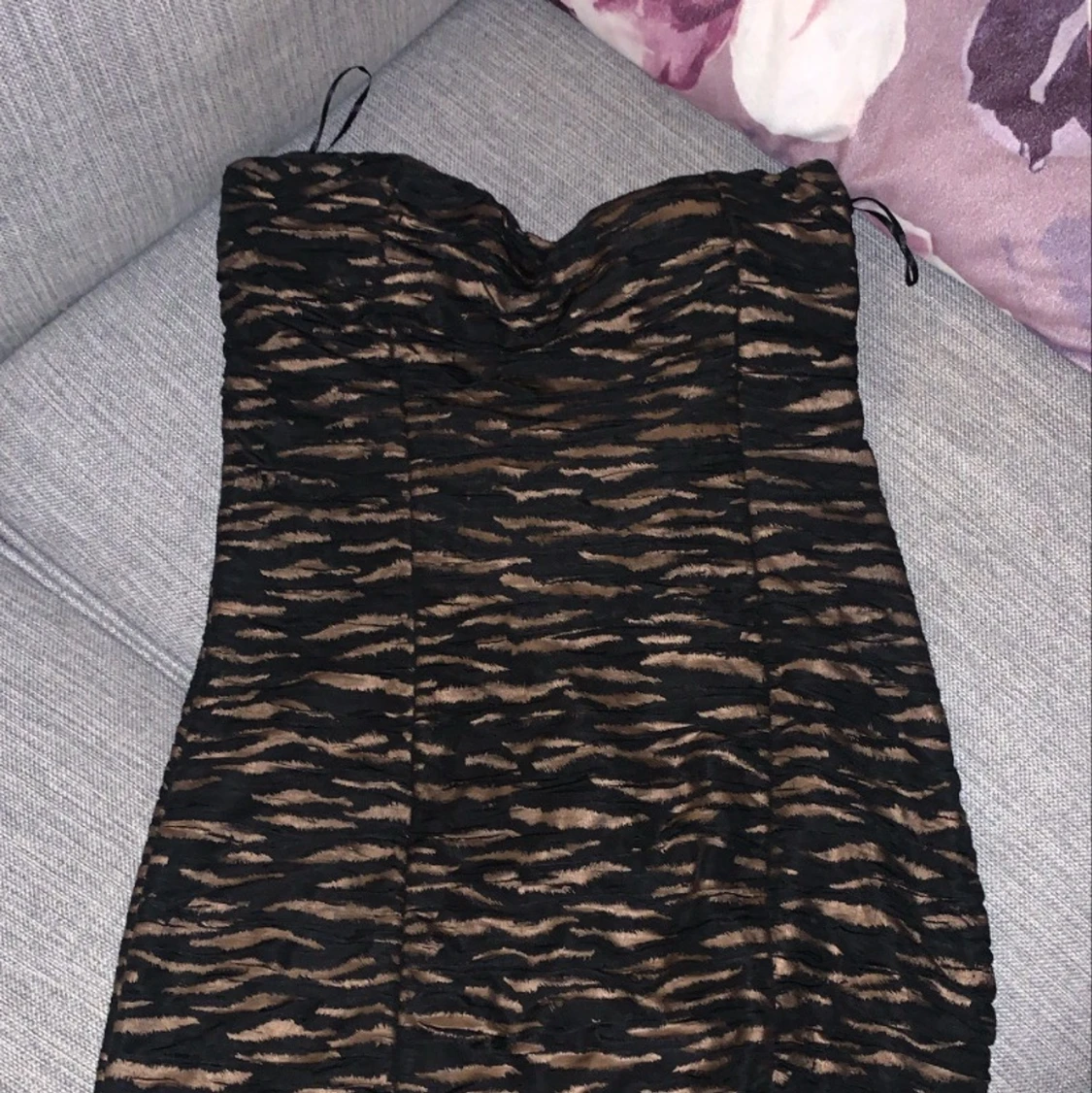 Festlig leopard klänning 