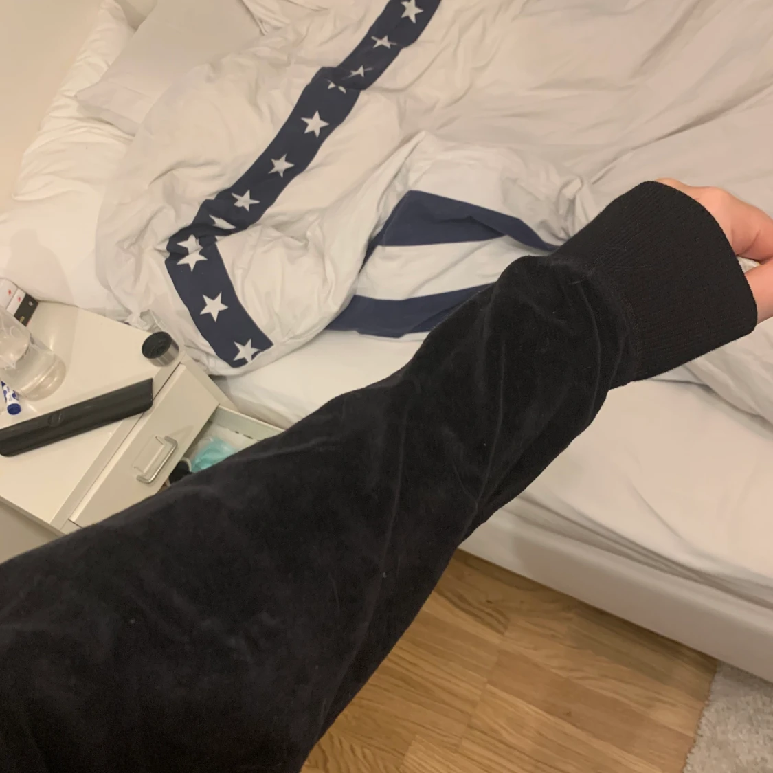 Hoddie i velour - 90