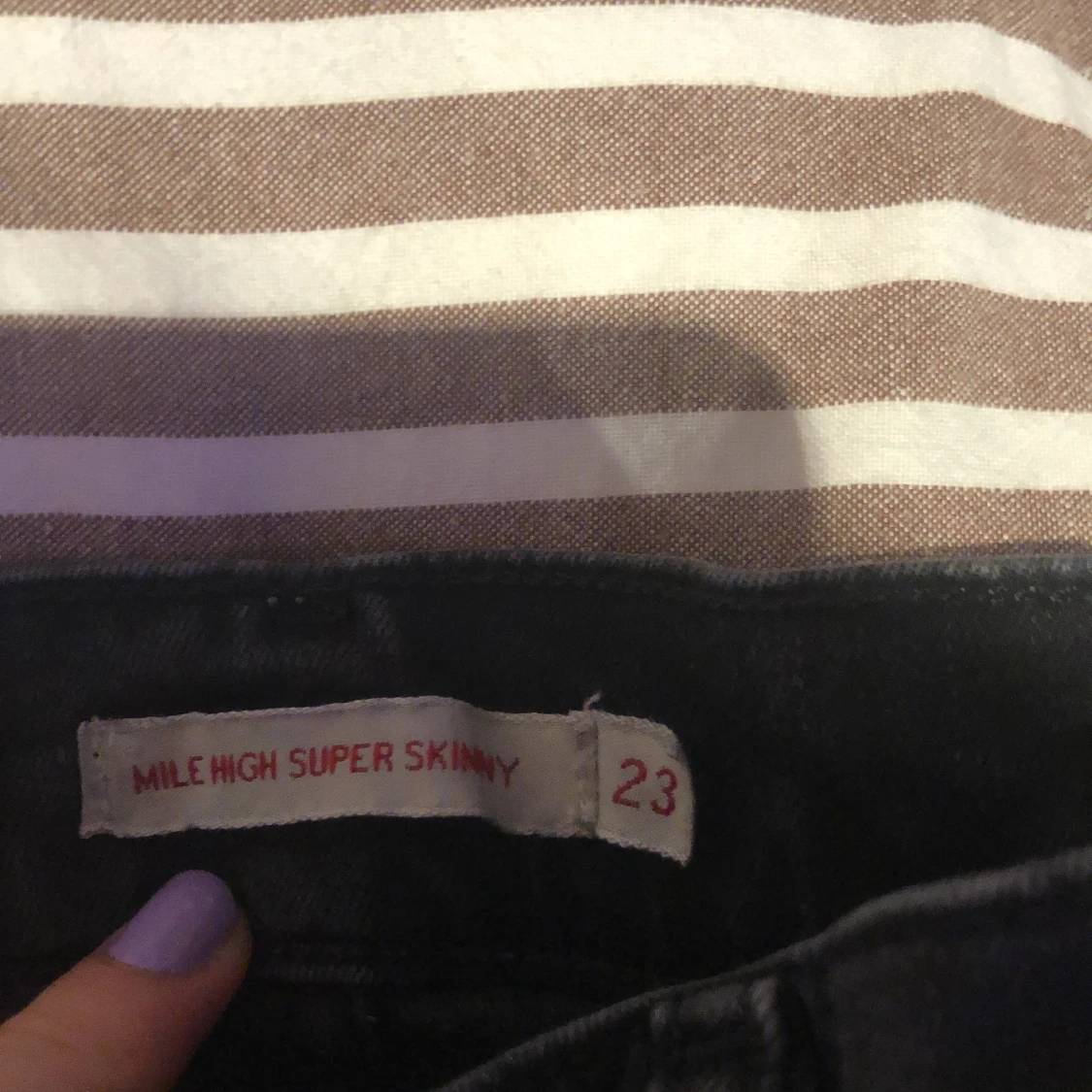 High waisted Levis skinny jeans i storlek 23 - 90