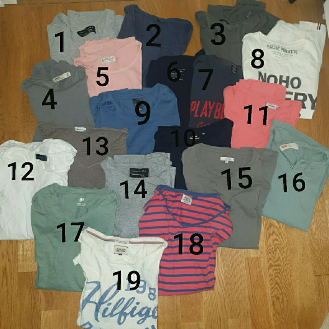 T-shirts olika märken