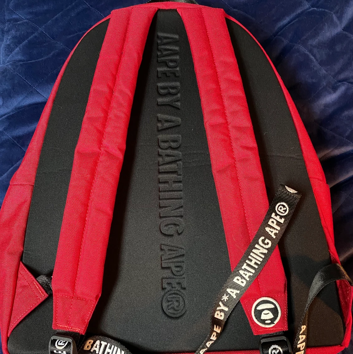 AAPE BY A BATHING APE RED CAMO BACKPACK  - 91