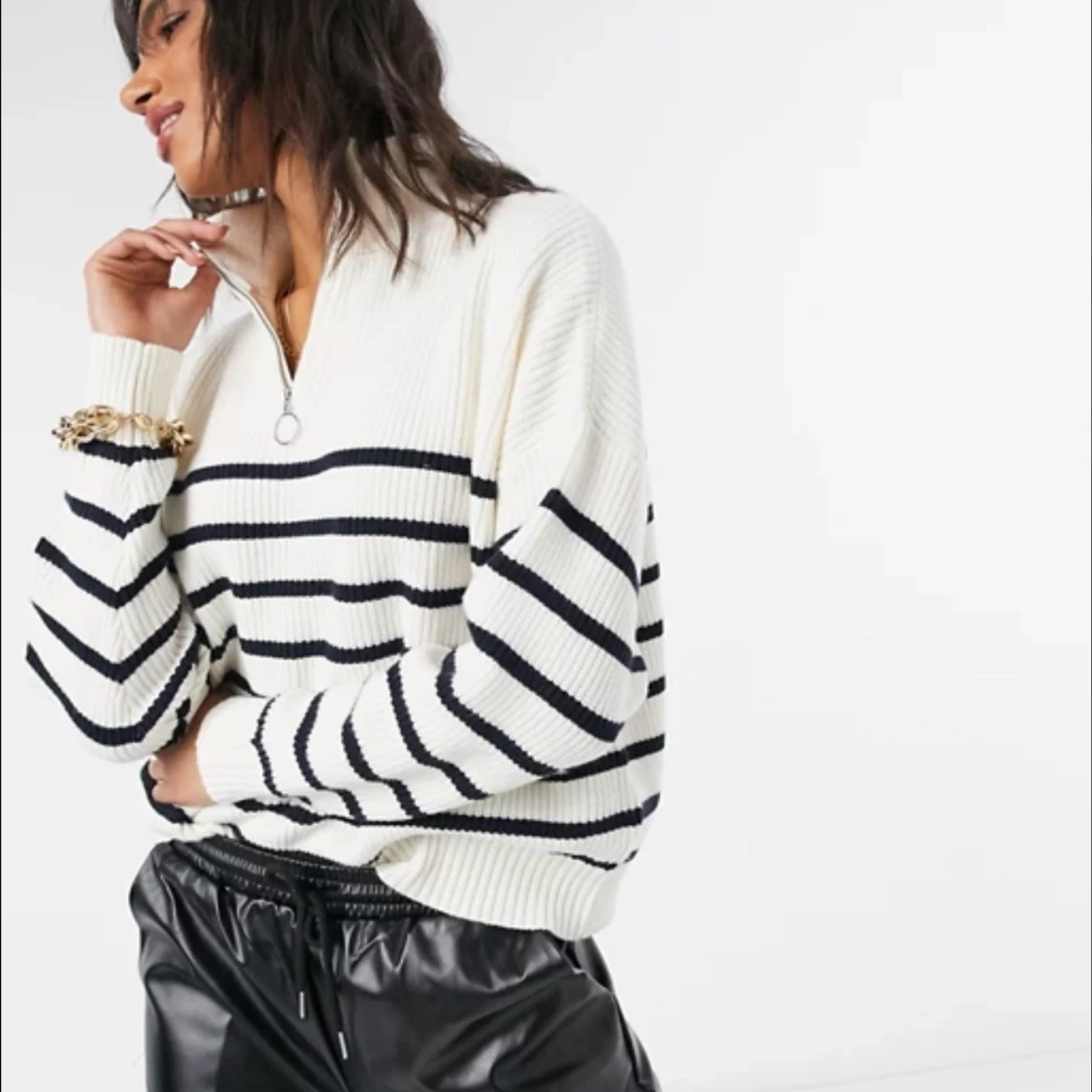 Stickad tröja med dragkedja, Mango (slutsåld) - 90