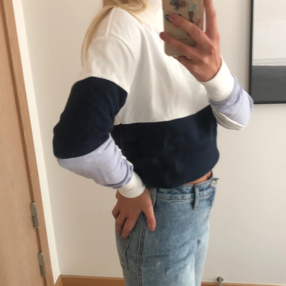 Mönstrad hoodie från monki - 90