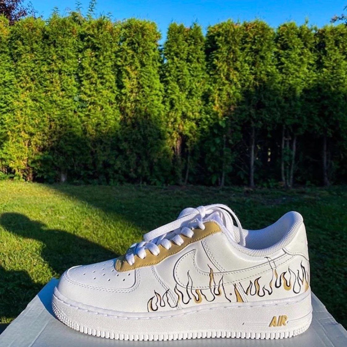 Nike air force 1-beige flames - 91