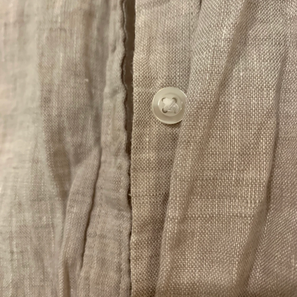 Naturfärgad skjorta 100 % linne - 91