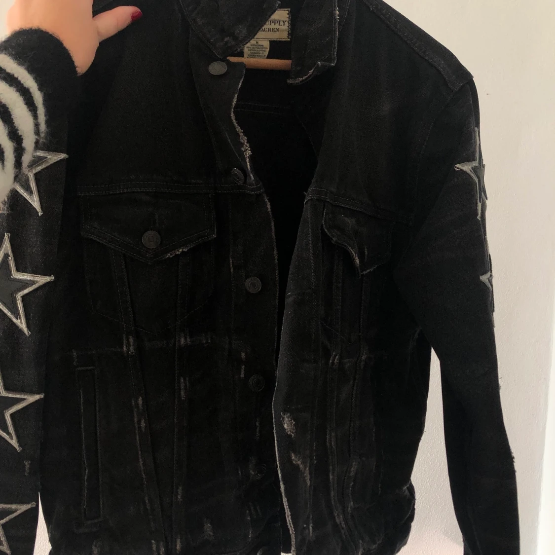 Vintage jeansjacka Ralph Lauren, sjärnor