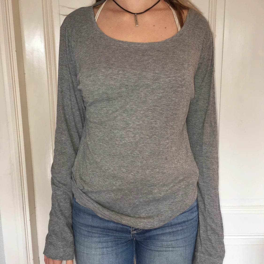 Grå trikå topp HM 