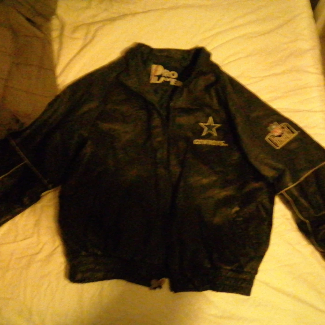 Pro player dallas cowboy läder jacka size xl