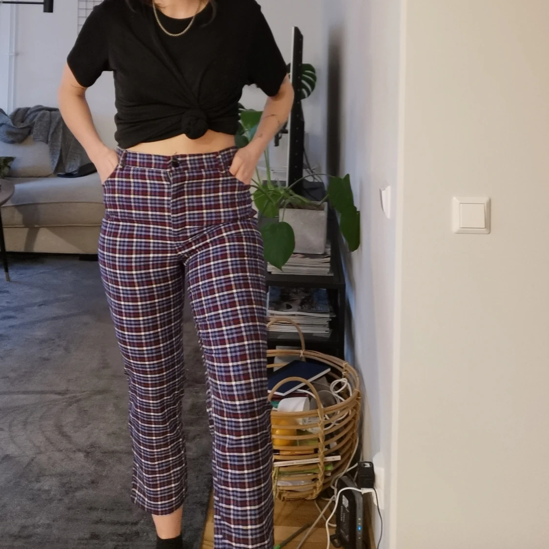 Byxa hög midja från monki - 90