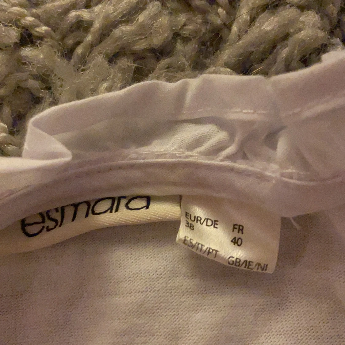 Vit kroppad topp - 90