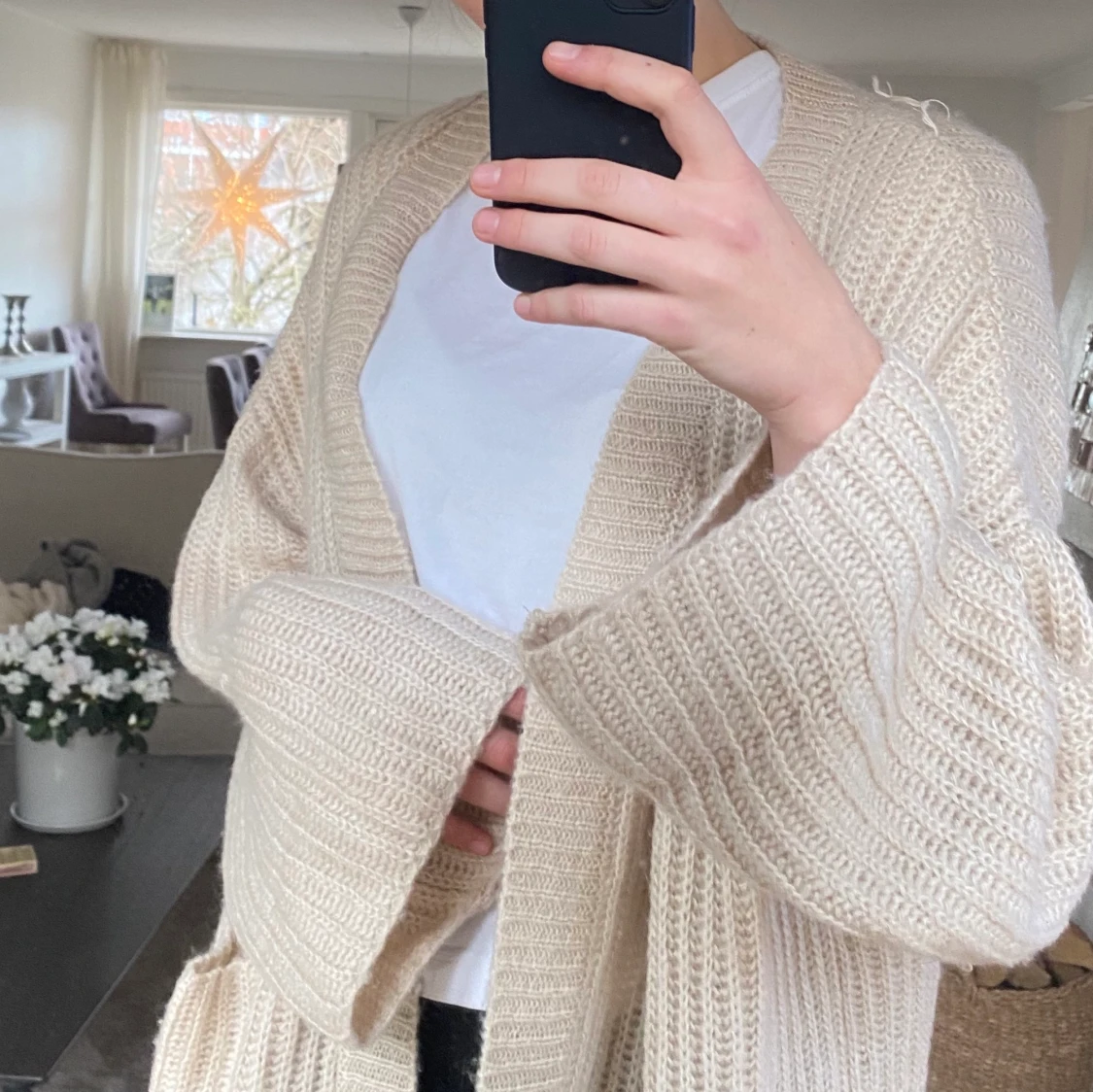 Stickad kofta Gina tricot storlek L - 91