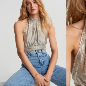 Glittrig topp - Har endast fått använding av den 2 gånger, en väldigt fin fest topp🤩