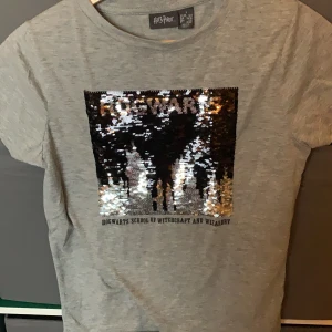 Hogwarts tröja - En tröja med paljetter som föreställer Hogwarts. Aldrig använd. Strl: S pris: 40kr+ frakkt