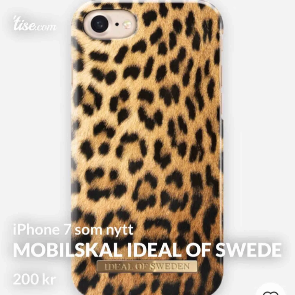 Mobilskal från Ideal of Sweden, endast använt några gånger. Inköpt för en månad sen. Passar iPhone 7 och även iPhone 6 tror jag. . Accessoarer.