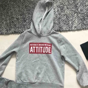  - Snygg grå hoodie från Gina i bra skick