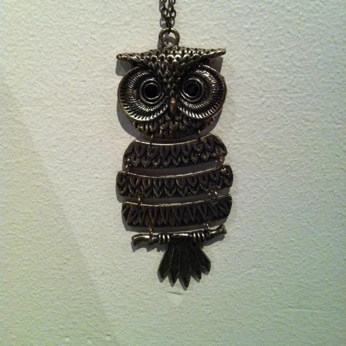 Halsband med uggelmotiv, använd ca 1 gång - 1396922751