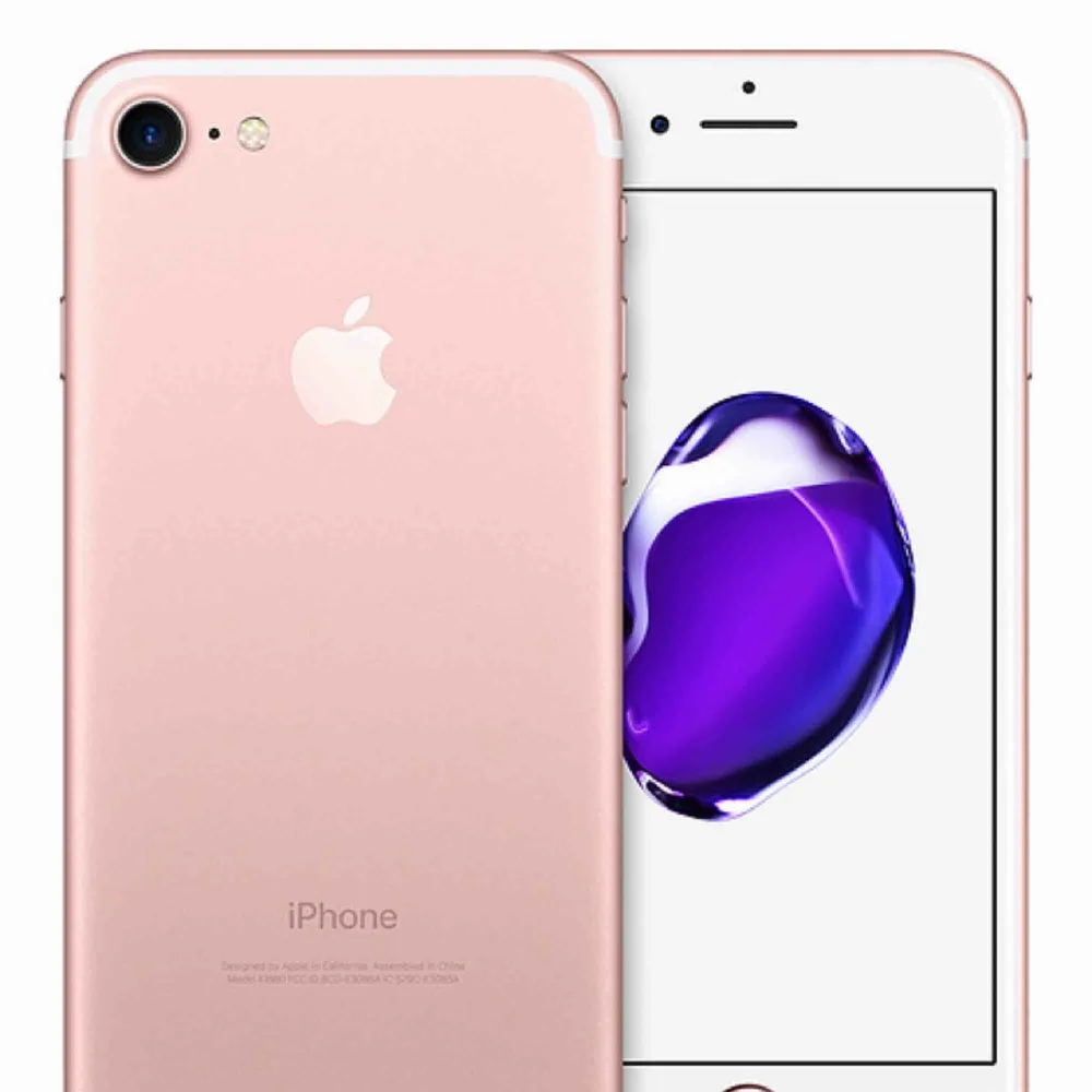 Köpte en iPhone7 64gb i roseguld för 5 månader sedan. Men har jag bestämt mig för att gå tillbaka till en mindre modell. Mobilen funkar felfritt, dock har den en spricka i ena hörnet av skärmen, men det är inget som man stör sig på. Ingår skal +skärmglas. Övrigt.