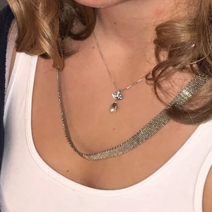 Halsband  - Säljer de längre halsbandet. Silvrigt och passar till de mesta.💞🌈 frakt 11kr och kan mötas upp i Stockholm.