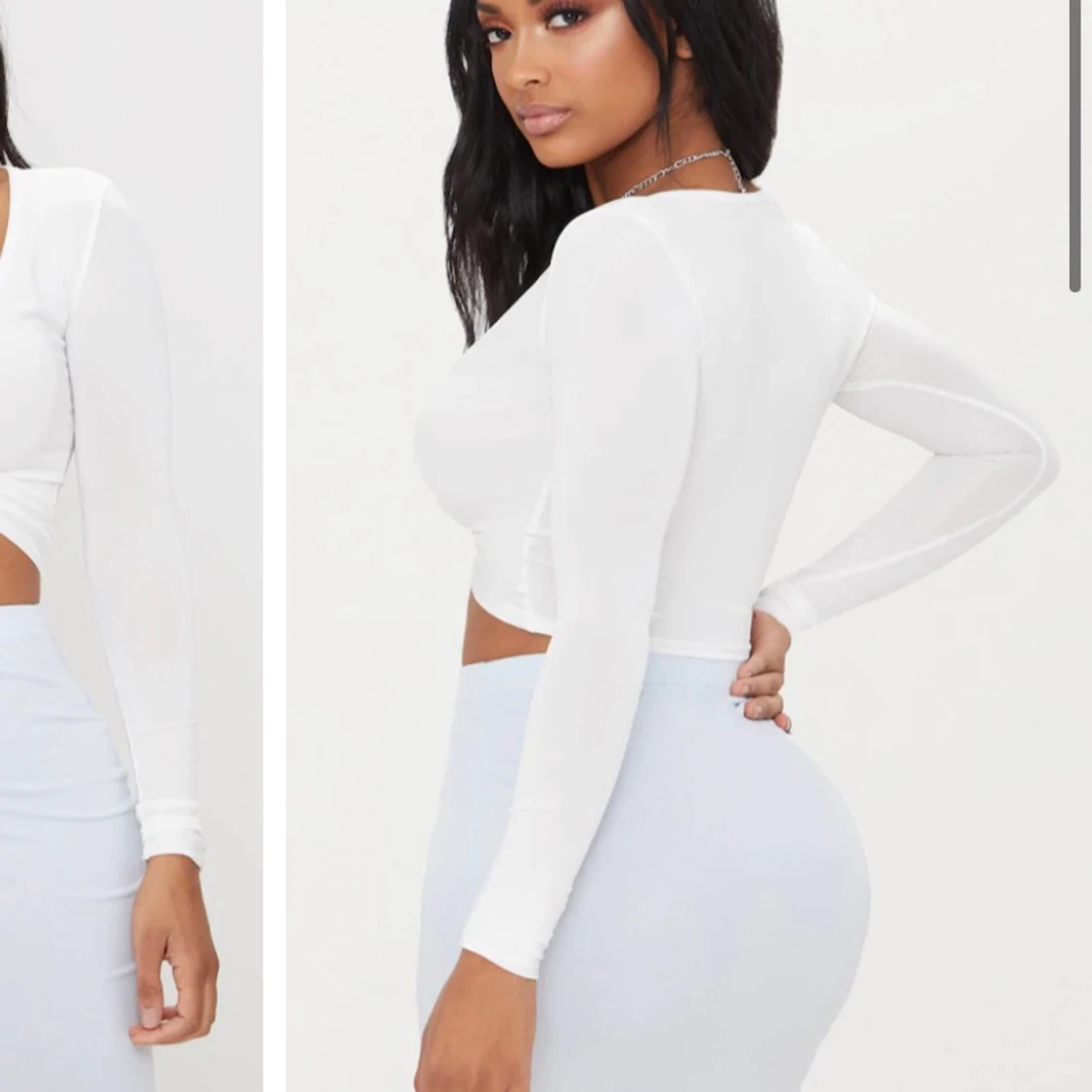 Vit snygg top Prettylittlething - 90