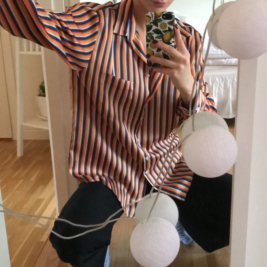 Färgstark oversized-skjorta - 91