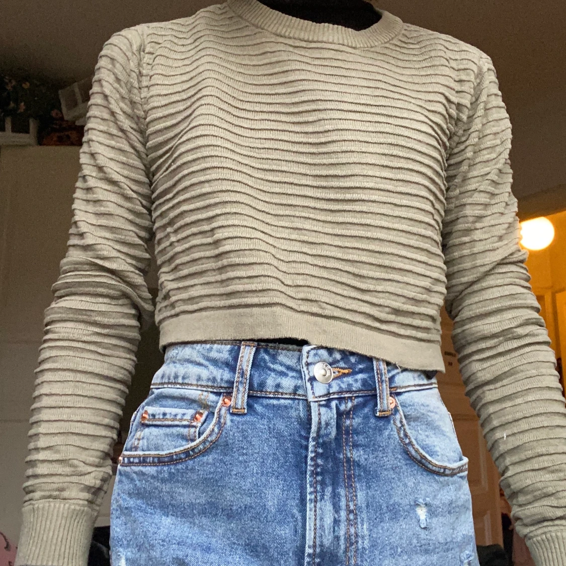 militärgrön tröja från h&m! 💚 - 90