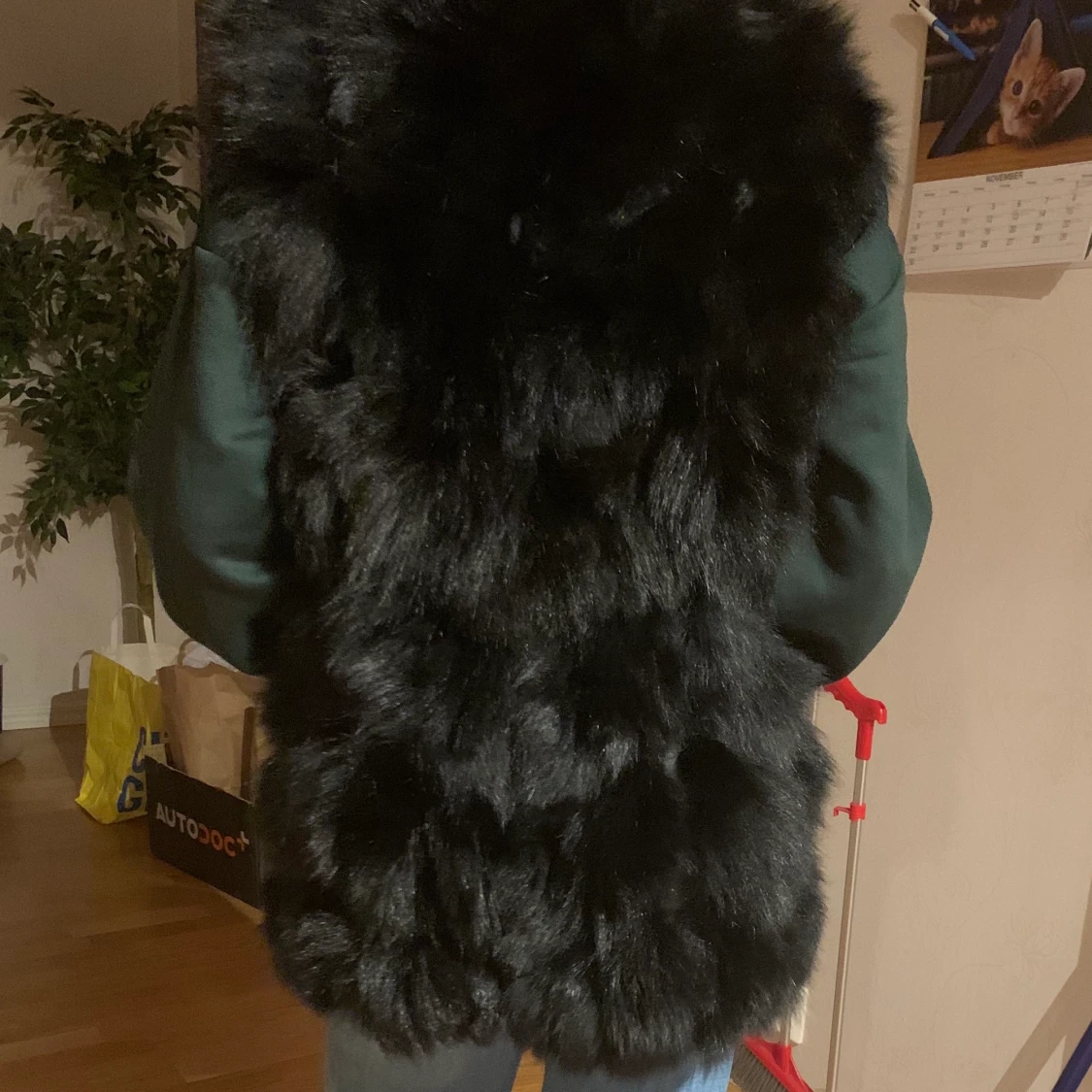 Äkta pälsväst - 90