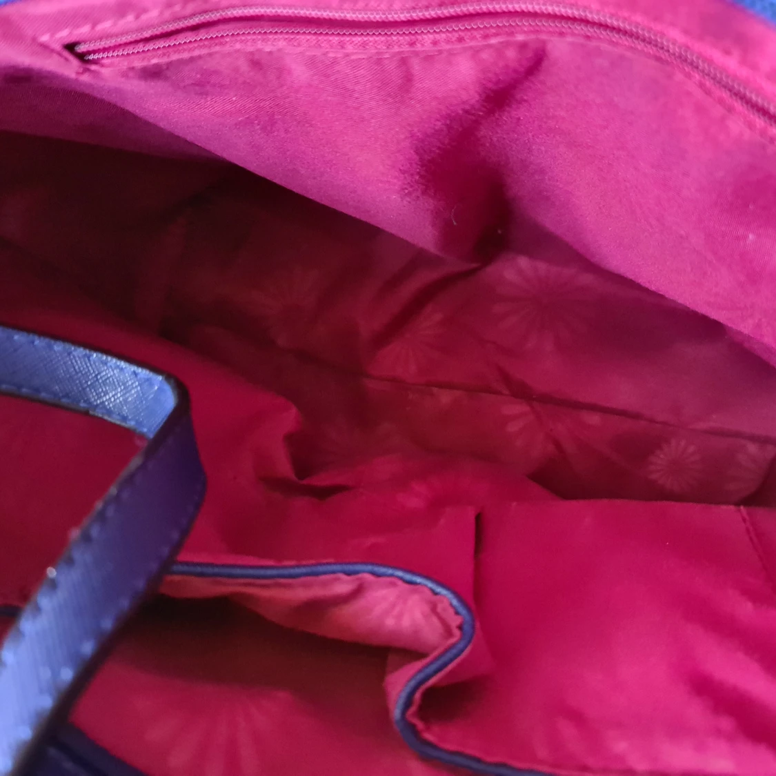 Blå skinnväska (imitation) anv 1 gång. Fint skick!!! - 91