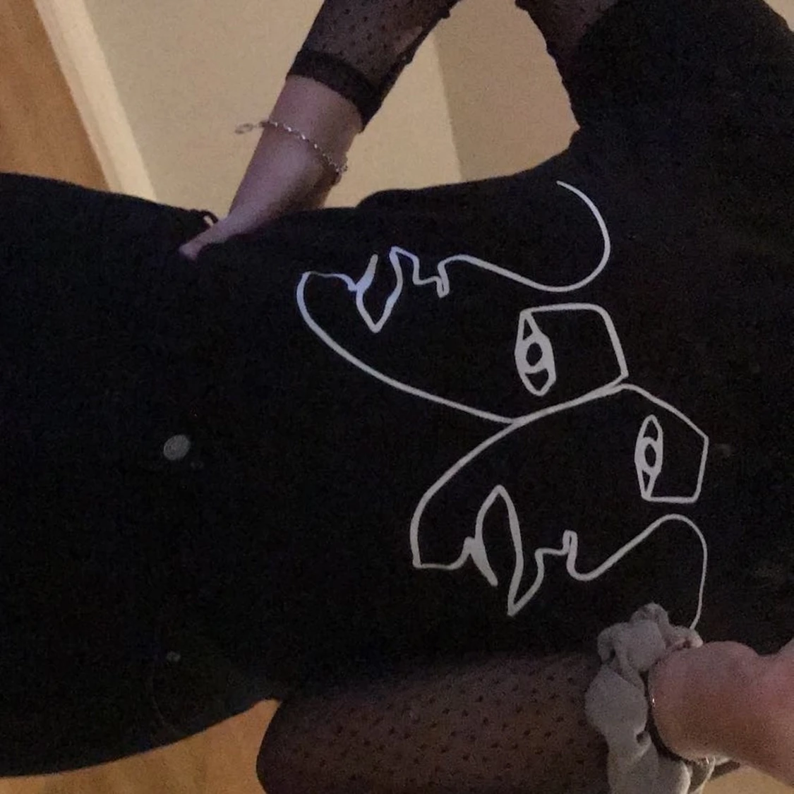 T-shirt med tryck stl M