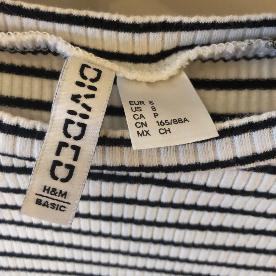 Randig croptop  - 91