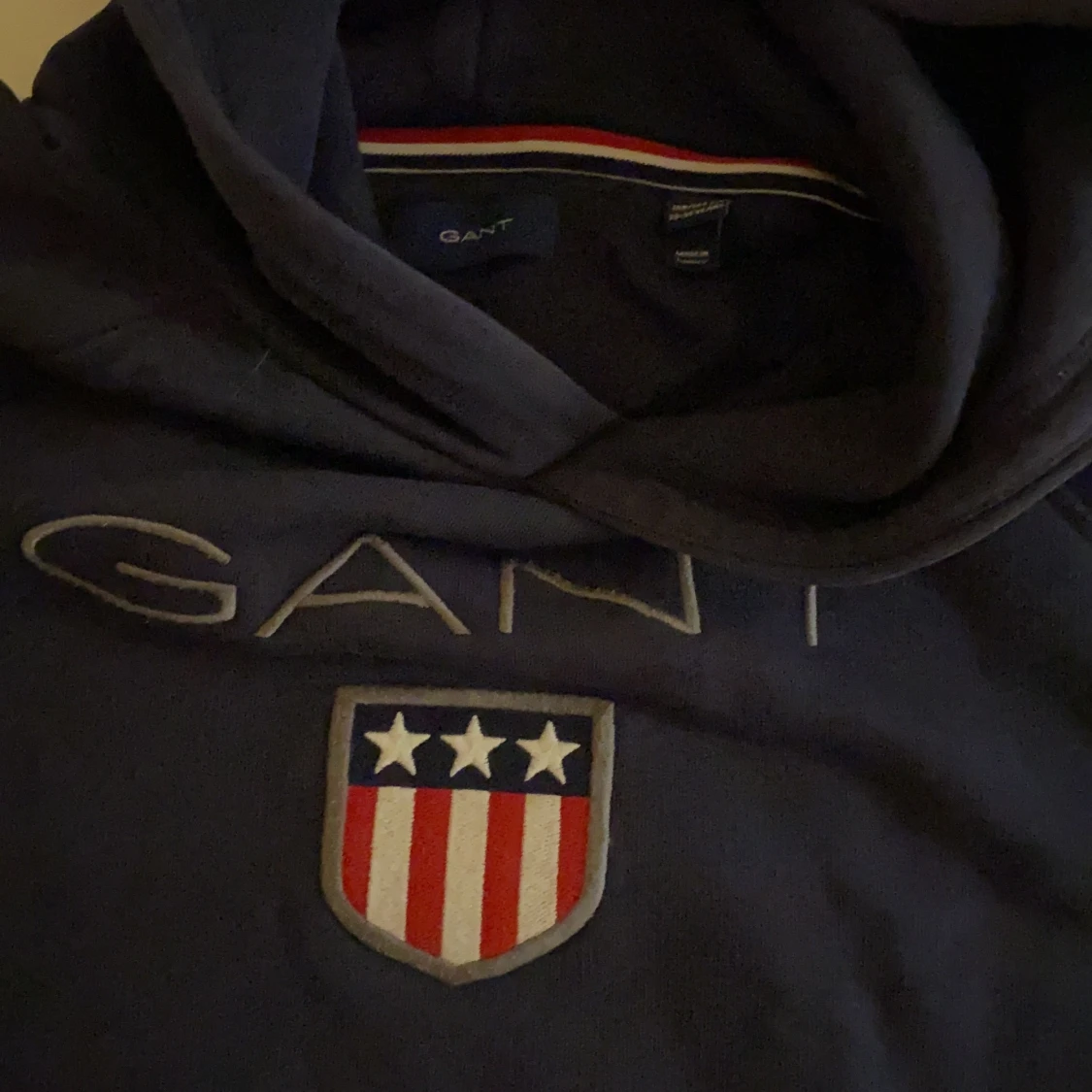 Blå Gant hoodie - 90