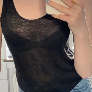 Svart linne - Svart linne ✨ lite genomskinlig 