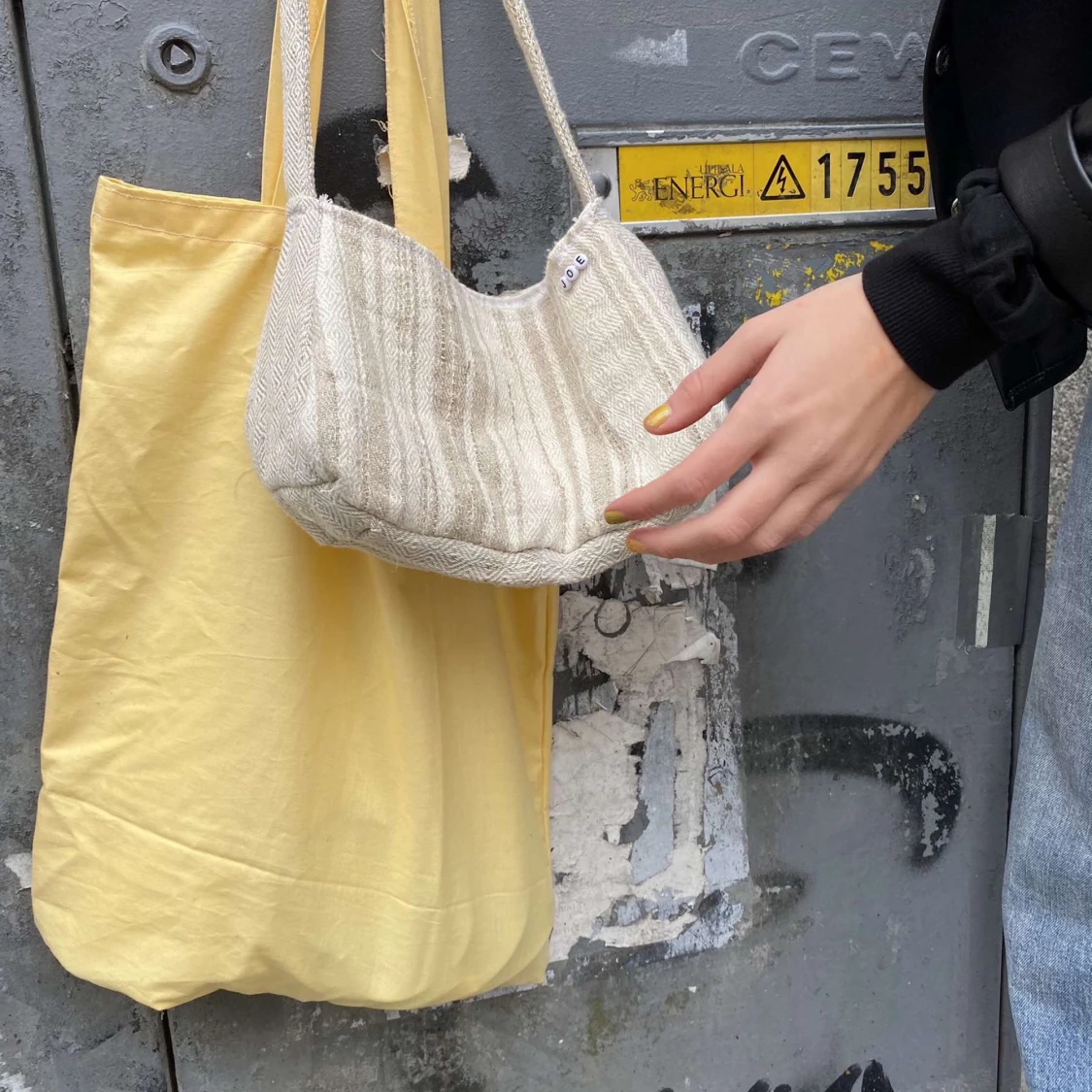 Tote bag i gult tyg✨😇🍋