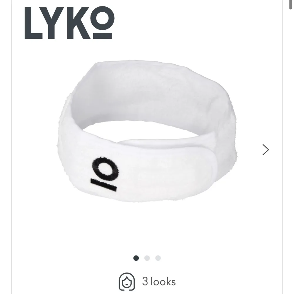 Lykos egna hårband som används vid spa eller sminkning. Använt en gång men tvättas innan den skickas! Nypris 79kr MITT pris 39kr. Frakt ingår inte.. Skönhet.