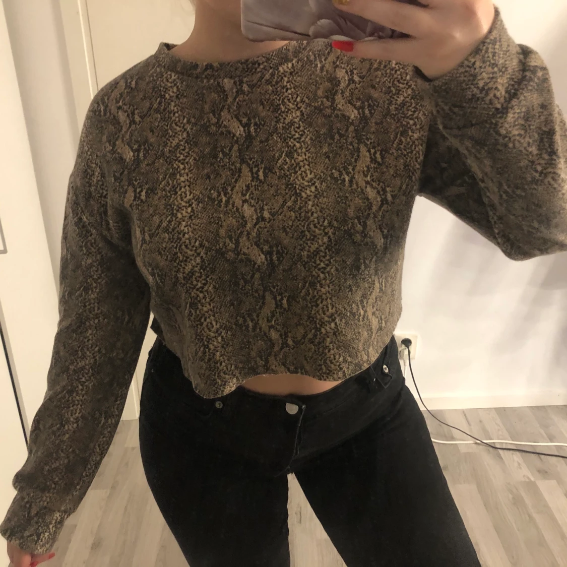 Tröja med animalprint - 90