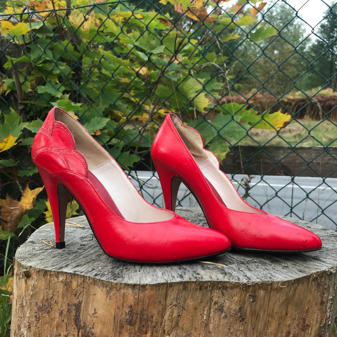 Röda stilettklackar