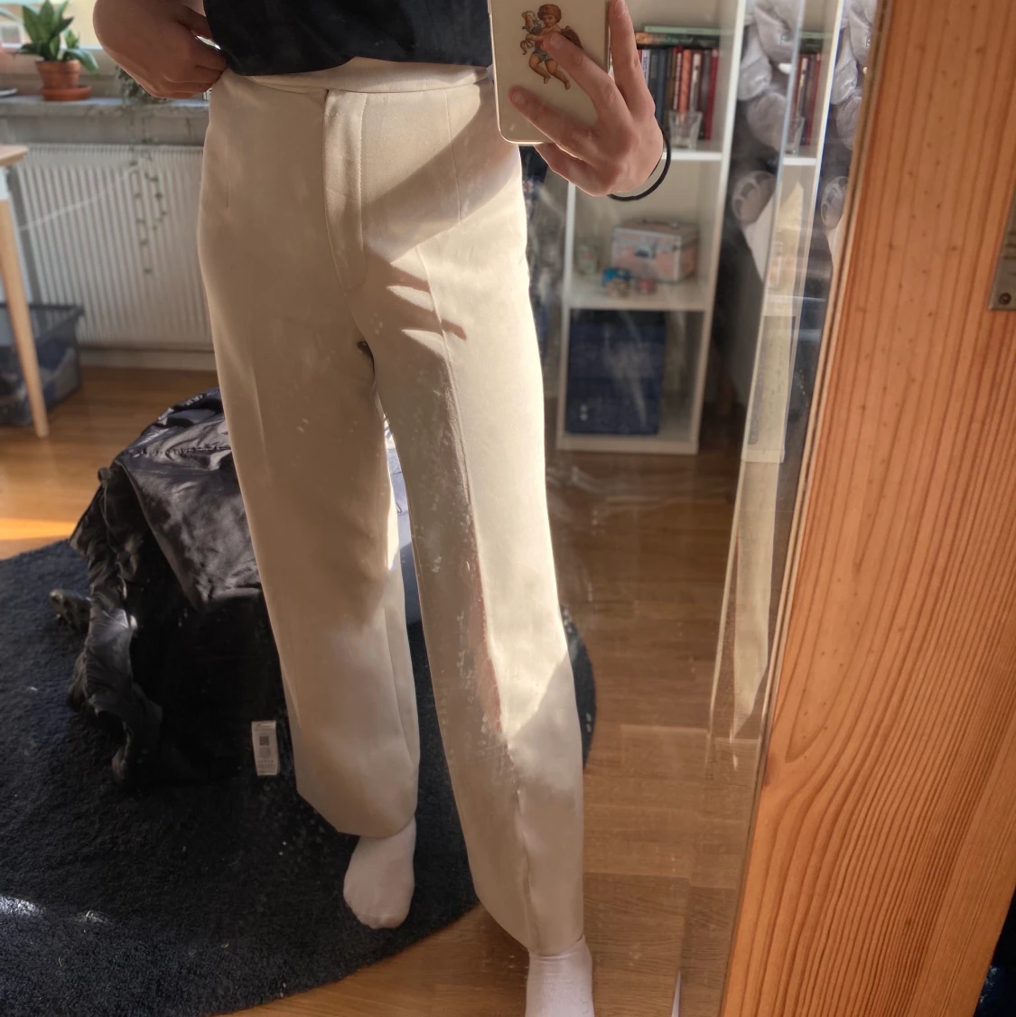 Vit/beiga kostymbyxor till salu!😍 - 90