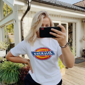 Dickies T-shirt  - Säljer min fina vita (säljer en grå i en annan annons)  Dickies T-shirt! I bra skick, köpt på Carlings! Storlek S. 60kr + frakt! 🥰