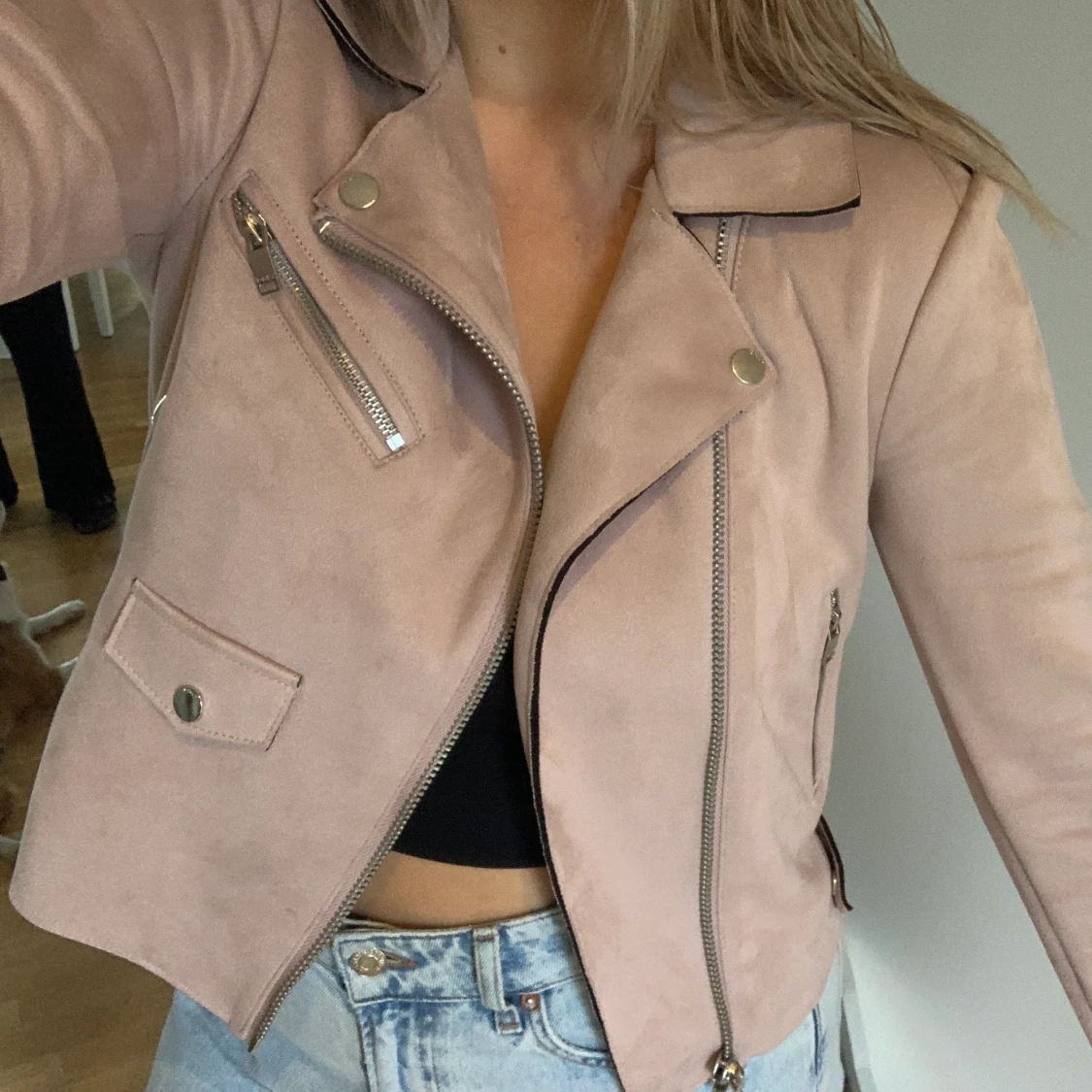 Jättesnygg jacka i mocka