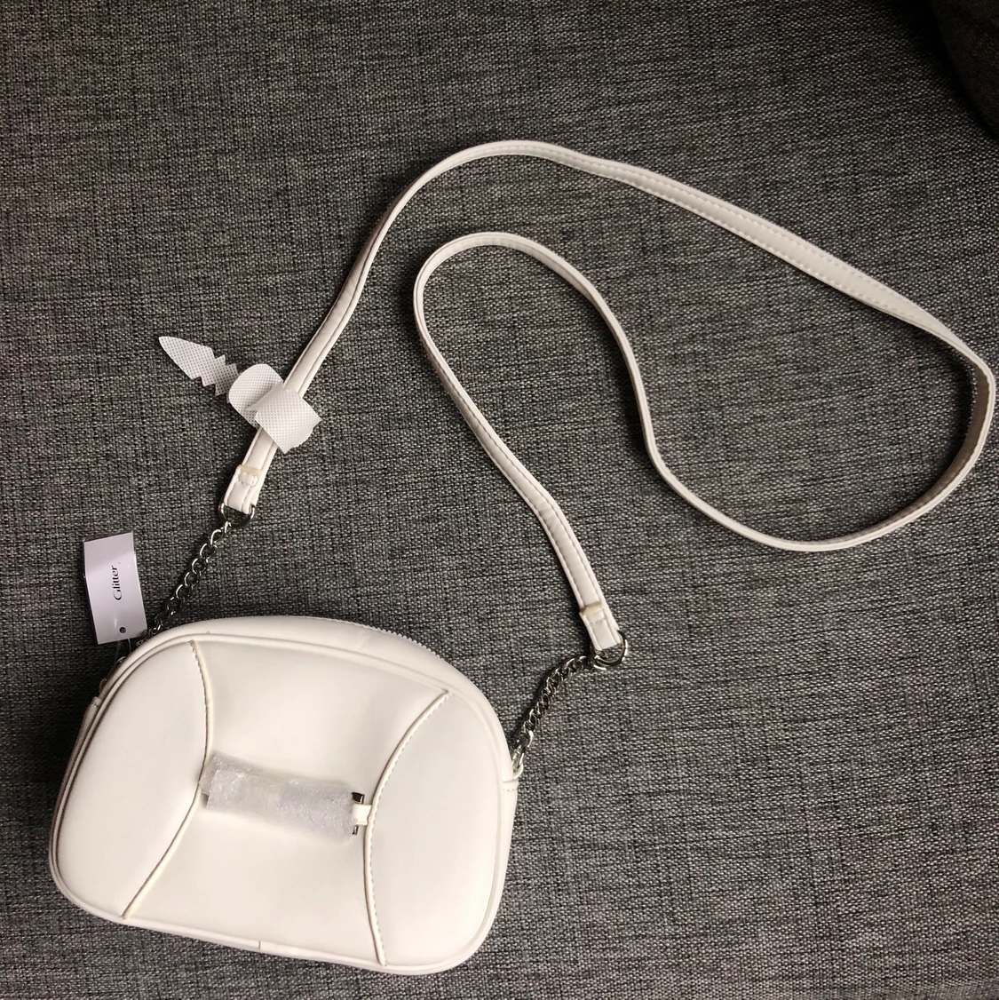 HELT NY vit väska från Glitter - 90