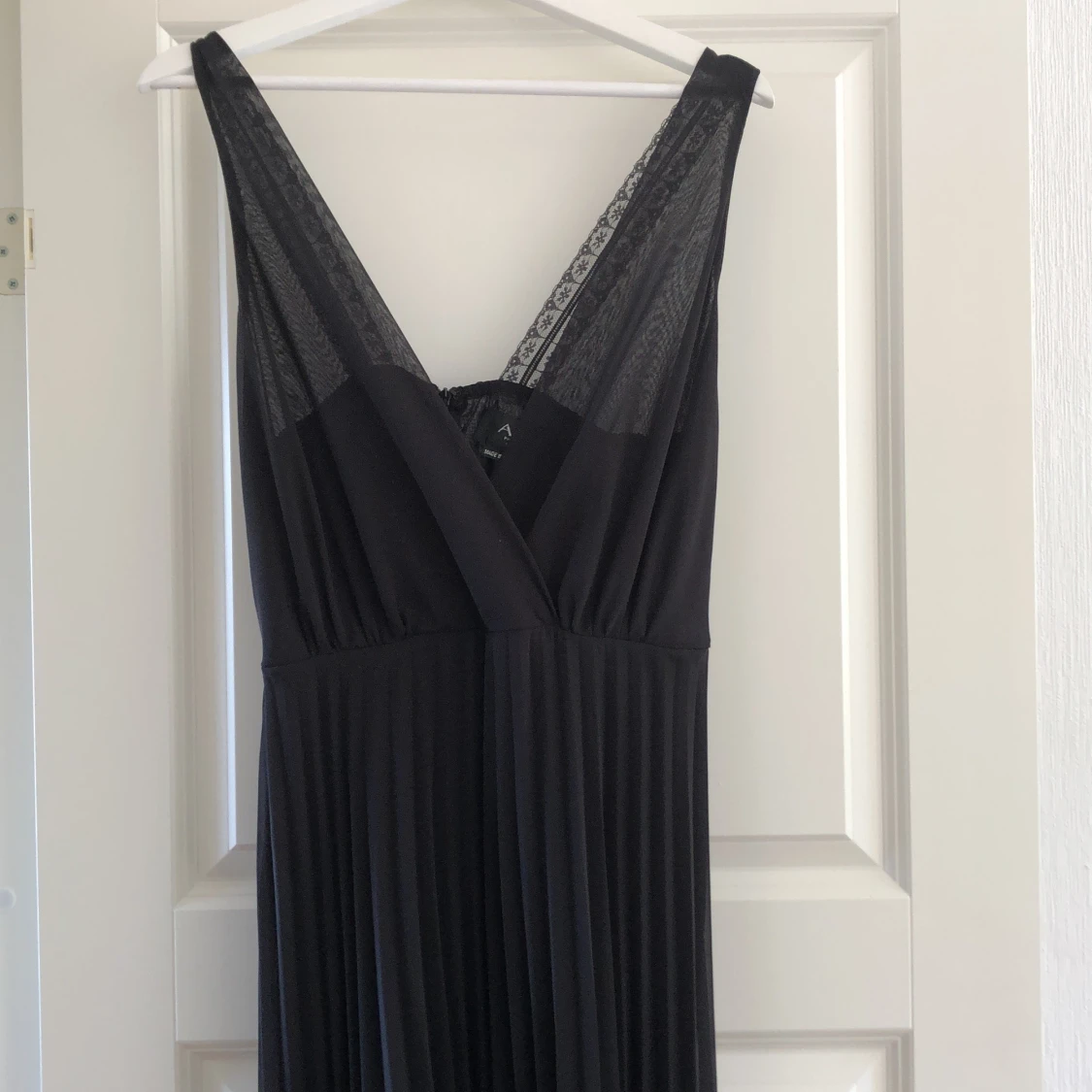 Svart långklänning