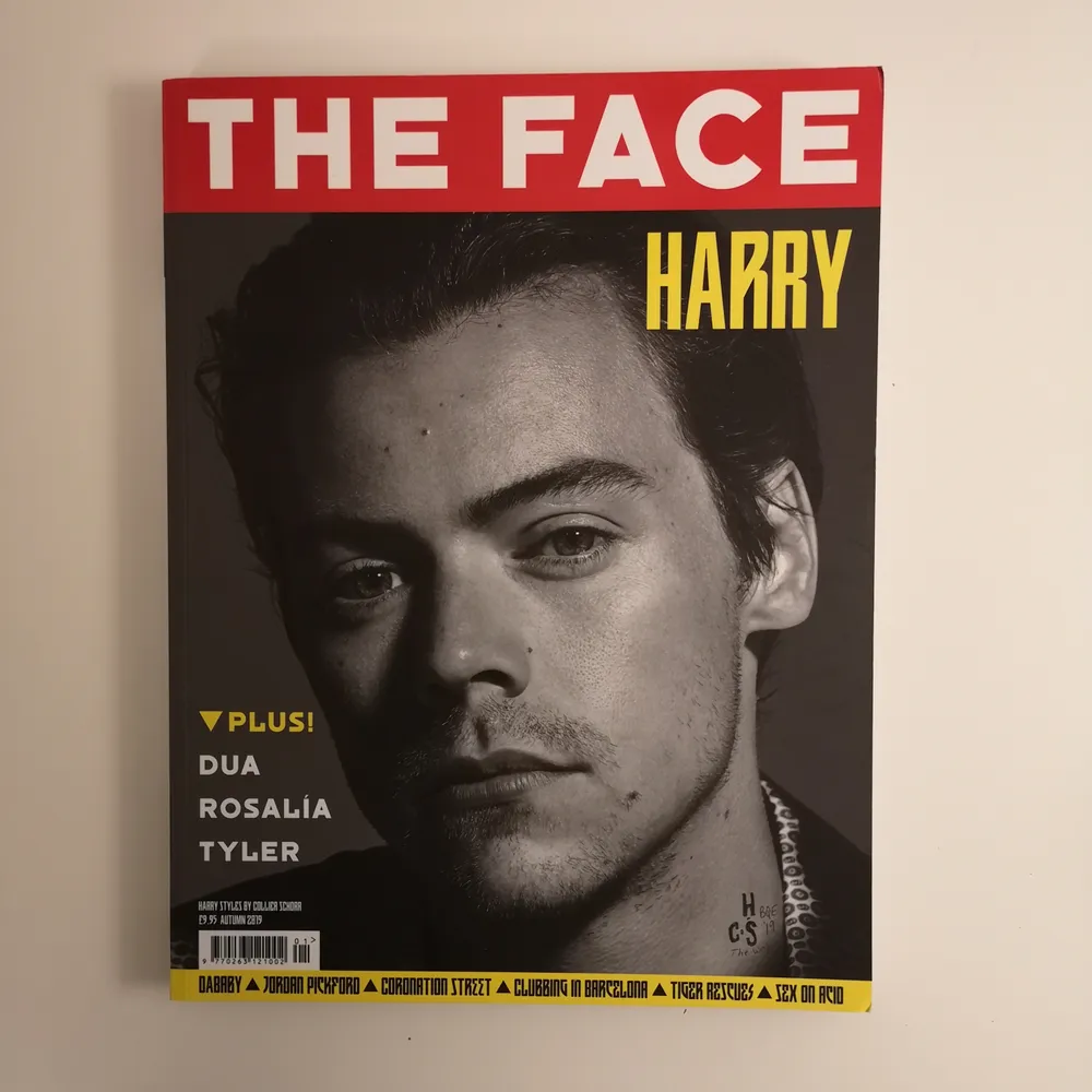 *UTSÅLD ÖVERALLT *                                                        -I nyskick - råkade beställa två stycken av misstag*                                                        Harry Styles pryder omslaget till The Face Magazine! Höstutgåvan 2019. Exklusiv intervju som innehåller flera foton av Harry Styles, mode och andra kändisar. Köparen står för frakt! ✨. Övrigt.