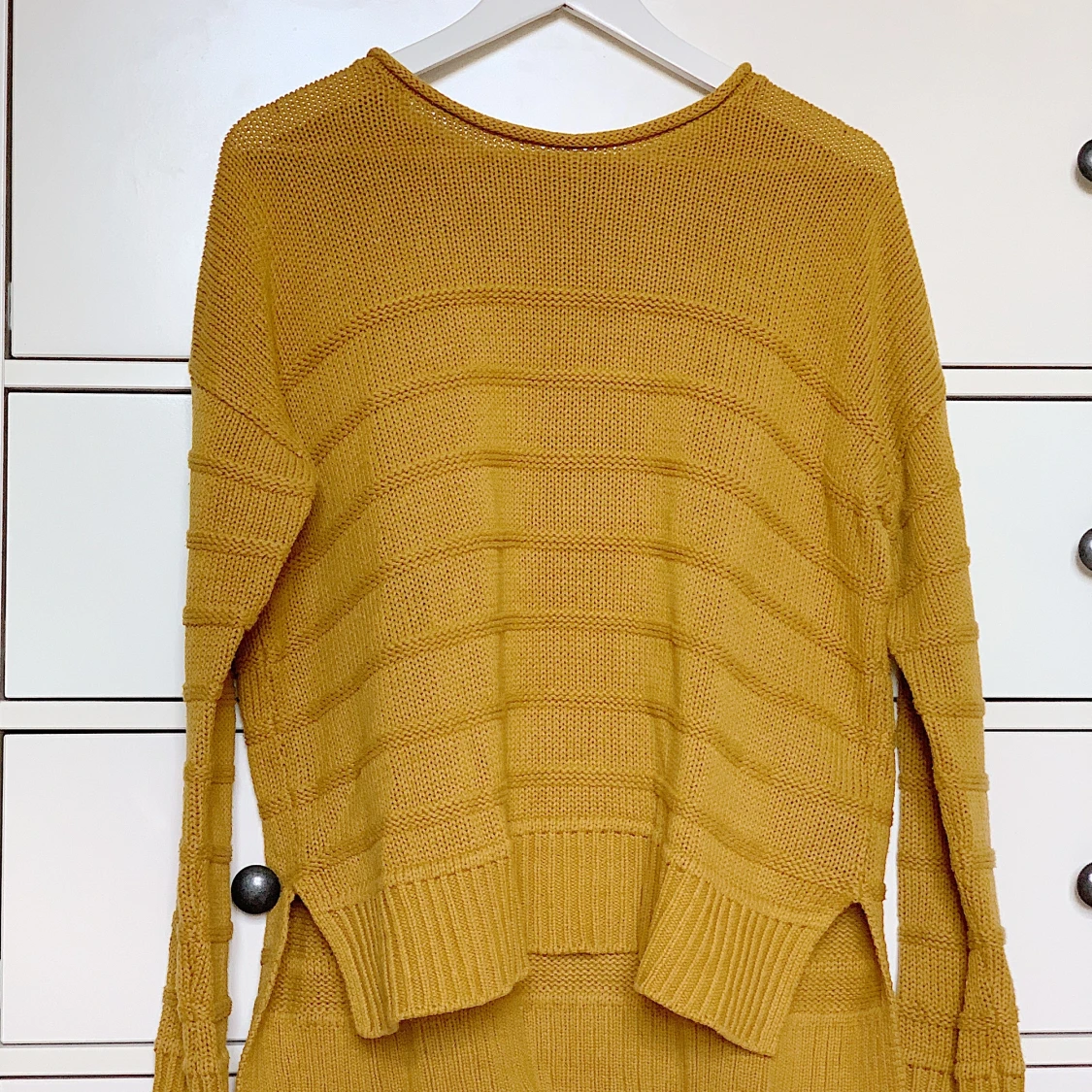 Stickad långärmad💛